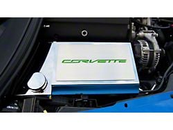Fuse Box Cover with Corvette Lettering; Solid Green (14-19 Corvette C7, Excluding ZR1)