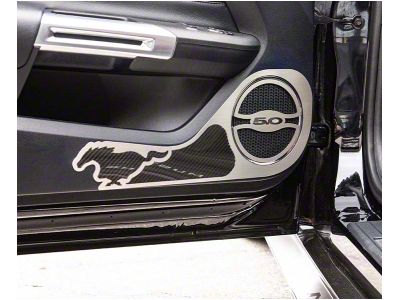 Fuse Box Cover with Corvette Lettering; Yellow Carbon Fiber (14-19 Corvette C7, Excluding ZR1)