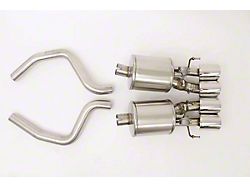 Fusion Axle-Back Exhaust System with Polished Tips (05-08 Corvette C6 w/ NPP Dual Exhaust Mode)