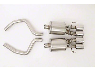 Fusion Axle-Back Exhaust System with Polished Tips (05-08 Corvette C6 w/ NPP Dual Exhaust Mode)