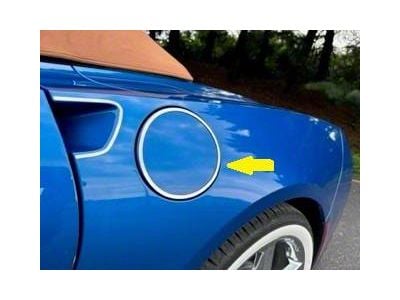 Gas Door Cover Ring Trim; Stainless Steel (14-19 Corvette C7)
