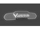 Glow Plate with White Flag and Corvette Racing Logo; Clear (20-24 Corvette C8 Coupe)