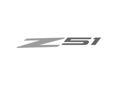 Glow Plate with Z51 Logo; Clear; Extreme Multi-Color Lighting Kit (20-26 Corvette C8 Coupe)