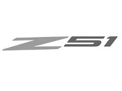 Glow Plate with Z51 Logo; Clear; Red Lighting Kit (20-26 Corvette C8 Coupe)
