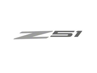 Glow Plate with Z51 Logo; Clear; Red Lighting Kit (20-26 Corvette C8 Coupe)