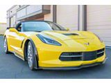 GM Enhanced Extended Package Front Splash Guards; Primer Black (14-19 Corvette C7, Excluding ZR1)