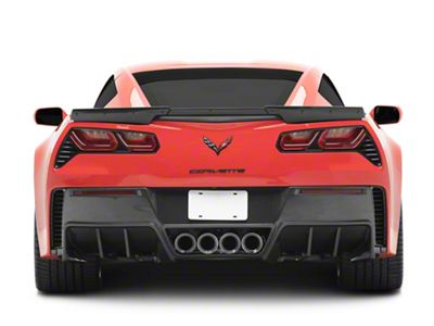 GM Factory Package Rear Bumper Diffuser; Carbon Fiber (14-19 Corvette C7)