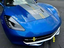 Grille Accent Trim; Stainless Steel (14-19 Corvette C7)