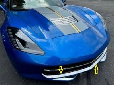 Grille Accent Trim; Stainless Steel (14-19 Corvette C7)