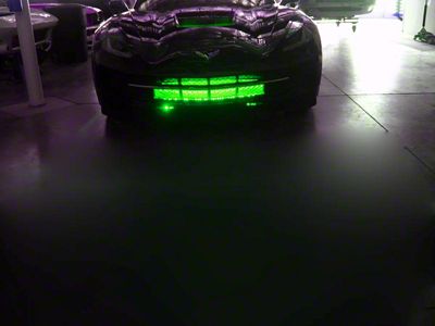 Grille LED Lighting Kit; Superbright Aqua (14-19 Corvette C7)