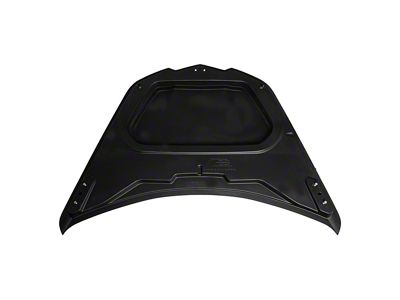 GT3R Style Side Vented Extractor Hood; Carbon Fiber (20-24 Corvette C8)