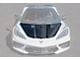 GT3R Style Side Vented Extractor Hood; Carbon Fiber (20-24 Corvette C8)
