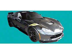 Hash Marks; Gloss Black (15-19 Corvette C7 Z06)