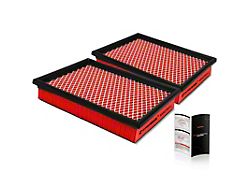 High Performance Engine Air Filter; Set of Two (06-07 Corvette C6 Base)