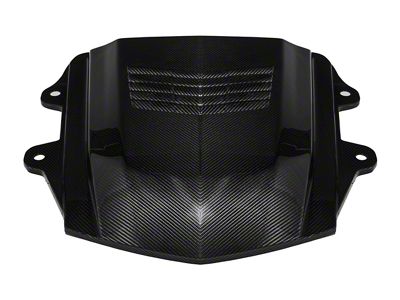 Hood Cowl Louver Cover; Carbon Fiber (2019 Corvette C7 ZR1)