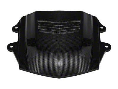 Hood Cowl Louver Cover; Carbon Fiber (2019 Corvette C7 ZR1)