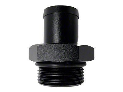 Hose Barb Aluminum Fitting; -16 ORB to 1-Inch (Universal; Some Adaptation May Be Required)
