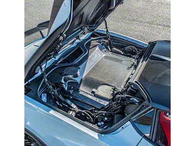 Engine Bay Panel Cover; Non-Exposed; Carbon Fiber (20-25 Corvette C8 Convertible)