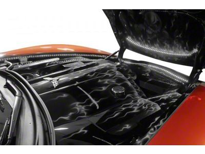 Illuminated Fender Caps; Polished; White LED (05-13 Corvette C6)