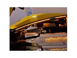 Illuminated Fender Caps; Polished; Yellow LED (05-13 Corvette C6)
