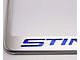 Illuminated License Plate Frame with Stingray Lettering; White Inlay (Universal; Some Adaptation May Be Required)