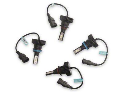 Infinity Beam LED Headlight Bulb Combo; High and Low Beam; H11/H8/H9 and HB3/9005 (97-04 Corvette C5)