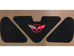 Inner Trunk Lid Liner with C5 Logo; Black (97-04 Corvette C5)
