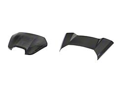 Interior Waterfall Upper and Lower Speaker Grille Trim Cover; Carbon Fiber (20-25 Corvette C8 Coupe)