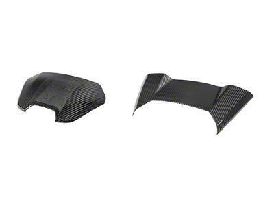 Interior Waterfall Upper and Lower Speaker Grille Trim Cover; Carbon Fiber (20-25 Corvette C8 Coupe)