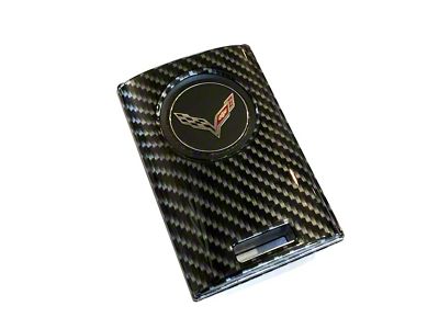 Key Fob Cover; Carbon Fiber Look (14-19 Corvette C7)
