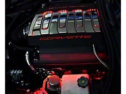 LED Fuel Rail Lighting Kit; Red (14-19 Corvette C7 Stingray)