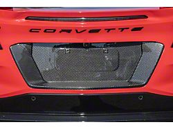 License Plate Frame Backing; Carbon Fiber (23-26 Corvette C8 E-Ray, Z06)