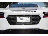 License Plate Frame Backing; Carbon Flash Metallic (20-25 Corvette C8 Stingray)
