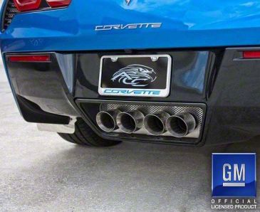 Corvette License Plate Frame with Corvette Lettering Lettering; Purple ...