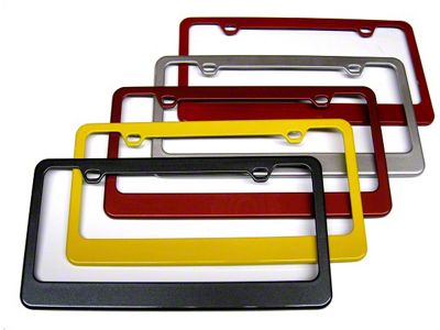 License Plate Frame; Crystal Red Metallic (14-19 Corvette C7)