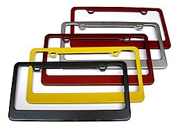 License Plate Frame; Cyber Gray Metallic (14-19 Corvette C7)
