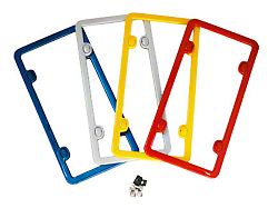 Rear License Plate Frame; Gloss Black (05-13 Corvette C6)