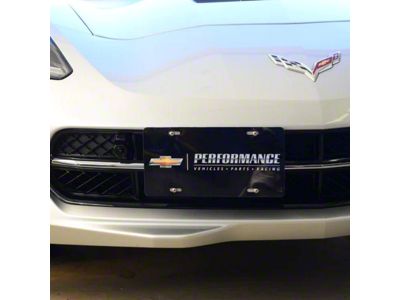 License Plate Holder without Camera Opening (14-19 Corvette C7)