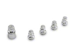 Locks with Key for Chrome Acorn Lug Nuts; 12mm x 1.5 (97-19 Corvette C5, C6 & C7)