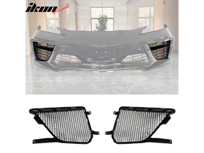 Lower Grille; Black (20-25 Corvette C8 Stingray)