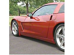 Molded Splash Guards; Rear; Carbon Flash (05-13 Corvette C6 Base)