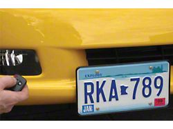 Show-N-Go Front License Frame; Manual (97-13 Corvette C5 & C6)