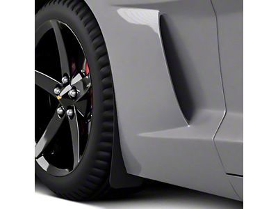 Mud Flaps; Front; Matte Black Vinyl (05-13 Corvette C6)