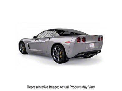 Mud Flaps; Front and Rear; Gloss Black Vinyl (05-13 Corvette C6)