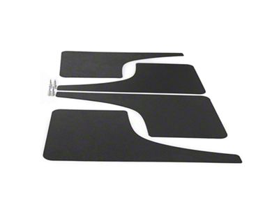 Mud Flaps; Front and Rear; Matte Black Vinyl (97-04 Corvette C5)