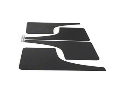 Mud Flaps; Front and Rear; Matte Black Vinyl (20-24 Corvette C8, Excluding Z06)