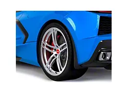 Mud Flaps; Rear; Dry Carbon Fiber Vinyl (20-24 Corvette C8, Excluding Z06)