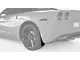 Mud Flaps; Rear; Dry Carbon Fiber Vinyl (05-13 Corvette C6)