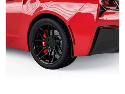 Mud Flaps; Rear; Urban Camo Vinyl (14-19 Corvette C7)