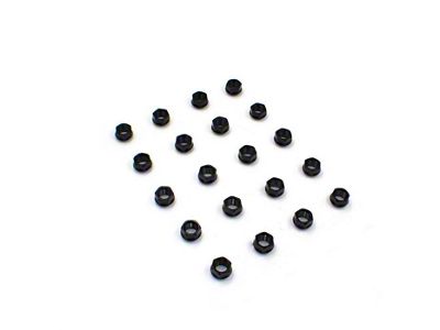 OE Bulge Black Acorn Lug Nut Kit; 3/4-Inch; Set of 20 (20-25 Corvette C8)